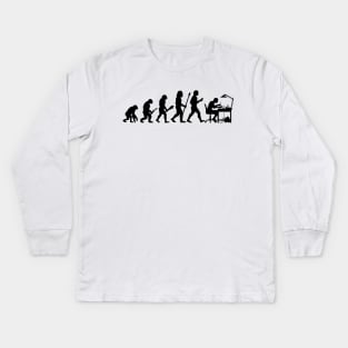 Evolution (light colors) Kids Long Sleeve T-Shirt